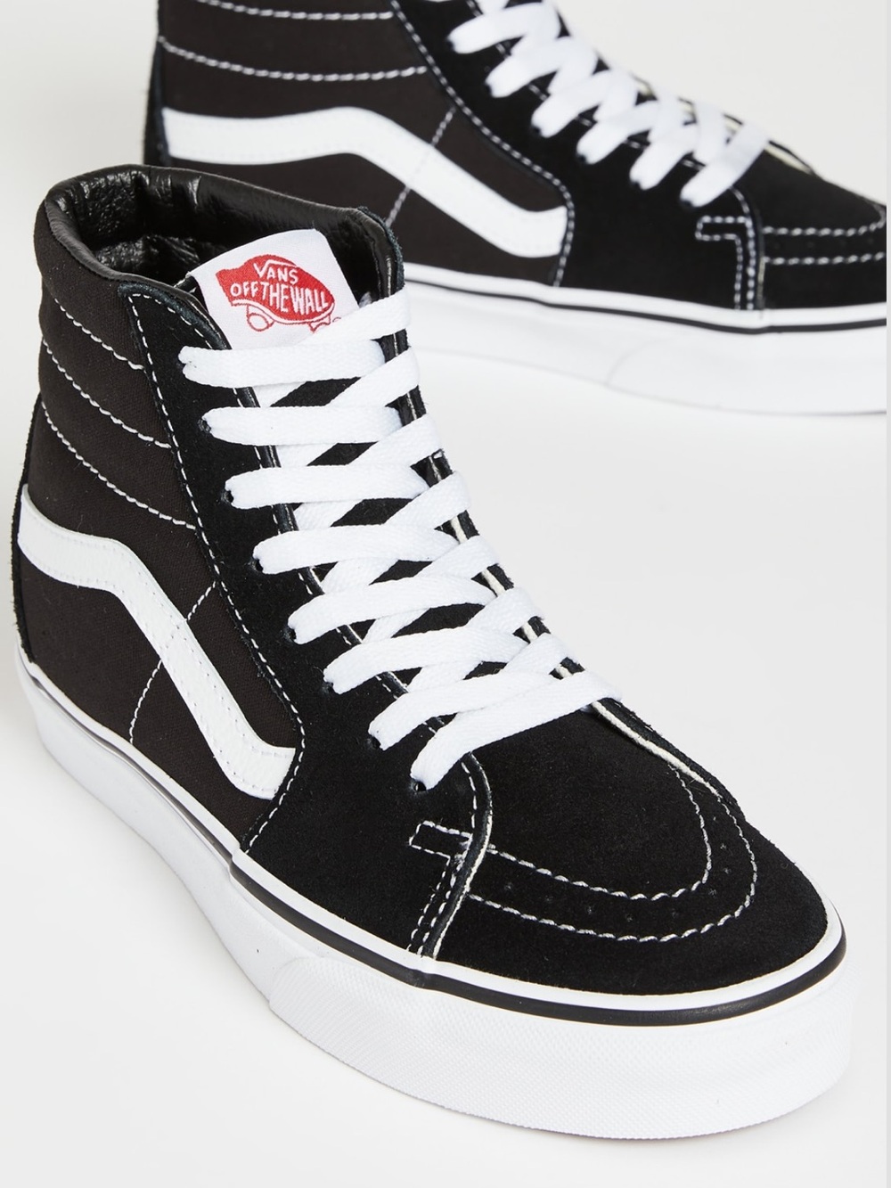 •VANS• Sk8-Hi Black/Black/White Shoes Sneakers >> NIB >> Off the Wall